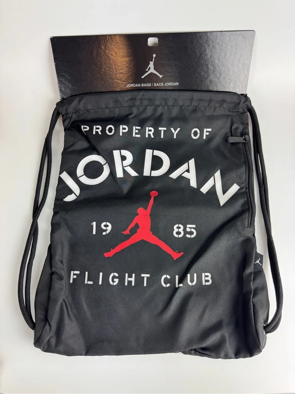 Nike Air Jordan Black Drawstring Gym Sack